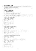Test Bank For Statistics Unlocking the Power of Data&comma; 3rd Edition Robin H&period; Lock&comma; Patti Frazer Lock&comma; Kari Lock Morgan&comma; Eric F&period; Lock&comma; Dennis F&period; Lock Chapter 1-10