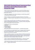 WGU D184 Standard-Based Assessment Real Questions and Verified Answers 100&percnt; Correct &lpar;A&plus;&rpar; 2026