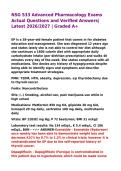 NSG 533 Advanced Pharmacology Exams Actual Questions and Verified Answers&vert;Latest 2026&sol;2027 &vert; Graded A&plus;