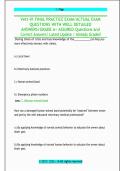 Vett-91 FINAL PRACTICE EXAM&sol;ACTUAL EXAM  QUESTIONS WITH WELL DETAILED  ANSWERS&sol;GRADE A&plus; ASSURED Questions and  Correct Answers&sol; Latest Update &sol; Already Graded
