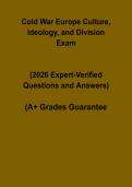 Cold War Europe PDF &ndash; Culture&comma; Ideology&comma; and Division Study Guide for History Exams