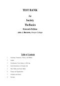 Test Bank For Society The Basics&comma; 16th Edition by John J&period; Macionis