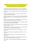 CPXP Exam with all Correct & 100&percnt; Verified Answers &vert;Actual Complete Update &vert;Already Graded A&plus;