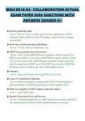 WGU D518 A3 - COLLABORATION ACTUAL EXAM PAPER 2026 QUESTIONS WITH ANSWERS GRADED A&plus;
