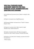 WGU D184 STANDARDS BASED ASSESSMENT OBJECTIVE PRE FINAL BUNDLED ACTUAL EXAMINATION 2026 QUESTIONS WITH ANSWERS