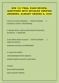 NSE 212 Exam Package Deal &vert; Practice Tests & Study Guide