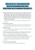 WGU D518 A3 - COLLABORATION PRACTICE EXAMINATION 2026 QUESTIONS WITH ANSWERS GRADED A&plus;