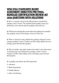 WGU D184 STANDARDS BASED ASSESSMENT OBJECTIVE PRE FINAL BUNDLED CERTIFICATION REVIEW SET 2026 QUESTIONS WITH SOLUTIONS