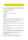 Pharmacy Skills 4 Final Exam with all Correct & 100&percnt; Verified Answers &vert;Latest Version &vert;Already Graded A&plus;