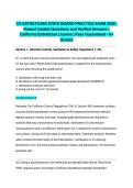 CA ESTHETICIAN STATE BOARD PRACTICE EXAM 2026 &vert; Newest Update Questions and Verified Answers &vert; California Esthetician License &vert; Pass Guaranteed - A&plus; Graded