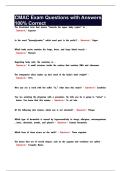 CMAC Exam Questions with Answers  100&percnt; Correct