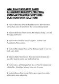 WGU D184 STANDARDS BASED ASSESSMENT OBJECTIVE PRE FINAL BUNDLED PRACTICE SCRIPT 2026 QUESTIONS WITH SOLUTIONS