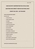 NURS 5433 FNP II MIDTERM PRACTICE ACTUAL EXAM QUESTIONS AND CORRECT VERIFIED SOLUTIONS LATEST UPDATE THIS YEAR &ndash; JUST RELEASED