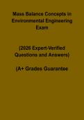 Mass Balance Concepts in Environmental Engineering PDF &ndash; Study Guide & Problem Solving