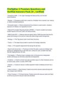 Firefighter 2 Premium Questions and Verified Answers Pack &lpar;A&plus;&comma; verified&rpar;