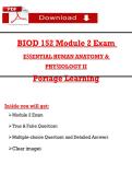 HAP II BIOD 152 M2 Final Exam &lpar;2026&sol;2027&rpar; Portage &lpar;PDF&rpar;