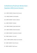 ScribeAmerica Final Exam Review Exam Questions With Correct Answers 