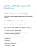 ScribeAmerica ED Final Exam Questions With Correct Answers 