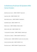 ScribeAmerica Final Exam ED Questions With Correct Answers 