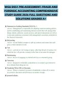 WGU D551 PRE-ASSESSMENT&colon; FRAUD AND FORENSIC ACCOUNTING COMPREHENSIVE STUDY GUIDE 2026 FULL QUESTIONS AND SOLUTIONS GRADED A&plus;