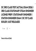 DC 3RD CLASS TEST &lpar;ACTUAL EXAM 2026&rpar; &vert; 3RD CLASS STATIONARY STEAM ENGINEER LICENSE PREP &vert; STATIONARY ENGINEER &vert; STATION ENGINEER EXAM &vert; DC 1ST CLASS BOILER &vert; JUST RELEASED