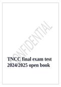 TNCC final exam test 2024&sol;2025 open book updated with complete solution