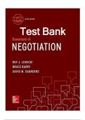 Test Bank for Essentials of Negotiation&comma; 6th Edition by Roy J&period; Lewicki&comma; Bruce Barry&comma; David M&period; Saunders