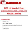 BIOD 152 Exam &lpar;2026&sol;2027&rpar; &lpar;PDF&rpar; &vert; Human Anatomy & Physiology II &vert; Portage Learning