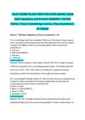 TDLR COSMETOLOGY WRITTEN STATE BOARD EXAM 2026 &vert; Questions and Answers 2026&sol;2027 &vert; Verified Edition &vert; Texas Cosmetology License &vert; Pass Guaranteed - A&plus; Graded