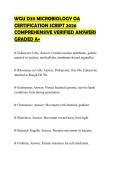 WGU D311 MICROBIOLOGY OA CERTIFICATION SCRIPT 2026 COMPREHENSIVE VERIFIED ANSWERS GRADED A&plus;