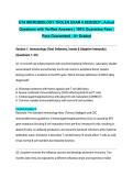 UTA MICROBIOLOGY THOLEN EXAM 4 2026&sol;2027 &vert; Actual Questions with Verified Answers &vert; 100&percnt; Guarantee Pass &vert; Pass Guaranteed - A&plus; Graded