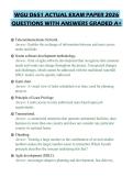 WGU D651 ACTUAL EXAM PAPER 2026 QUESTIONS WITH ANSWERS GRADED A&plus;