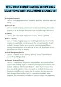 WGU D651 CERTIFICATION SCRIPT 2026 QUESTIONS WITH SOLUTIONS GRADED A&plus;