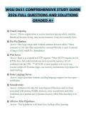 WGU D651 COMPREHENSIVE STUDY GUIDE 2026 FULL QUESTIONS AND SOLUTIONS GRADED A&plus;