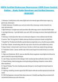 HSPA Certified Endoscope Reprocessor &lpar;CER&rpar; Exam Content Outline &lpar;2026&sol;2027&rpar; &ndash; Study Guide Questions and Verified Answers