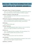 WGU D651 PRACTICE EXAMINATION 2026 QUESTIONS WITH ANSWERS GRADED A&plus;