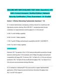SECURE WIFI WATCHGUARD TEST 2026 &vert; Questions with 100&percnt; Correct Answers &vert; Verified Edition &vert; Network Security Certification &vert; Pass Guaranteed - A&plus; Graded