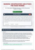 Nursing Jurisprudence and Ethics for Texas Nurses 45&plus; &lpar;Fully Updated 2026&rpar; Exam Questions &plus; Verified & Rationalized Answers   A&plus; Graded