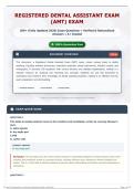 Registered Dental Assistant Exam &lpar;AMT&rpar; exam 200&plus; &lpar;Fully Updated 2026&sol;2027&rpar; Exam Questions &plus; Verified & Rationalized Answers A&plus; Graded