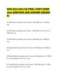 WGU D334 D334 OA FINAL STUDY GUIDE 2026 QUESTIONS AND ANSWERS GRADED A&plus;