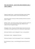 RAD 100 EXAM &num;1 - QUESTIONS AND ANSWERS 2026 &vert; 100&percnt; CORRECT&period;