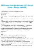 CER Review Exam &lpar;2026&sol;2027&rpar; &ndash; Questions and 100&percnt; Correct Answers Updated Study Guide