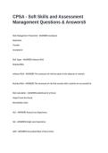 CPSA - Soft Skills and Assessment Management Questions & Answers