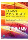 Test Bank for Human Physiology&colon; An Integrated Approach&comma; 8th Edition by Dee Unglaub Silverthorn &ndash; Complete Chapter Questions and Answers for Physiology Exam Preparation and Academic Success