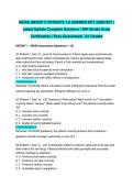 NIHSS GROUP C PATIENTS 1-6 ANSWER KEY 2026&sol;2027 &vert; Latest Update Complete Solutions &vert; NIH Stroke Scale Certification &vert; Pass Guaranteed - A&plus; Graded
