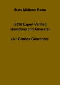Statistics Midterm Exam PDF &ndash; Study Guide&comma; Practice Questions & Answers