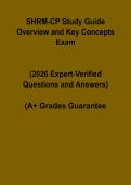 SHRM-CP Study Guide Overview PDF &ndash; Key Concepts&comma; Questions & Exam Prep