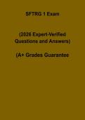 SFTRG 3 WAPS 2025 PDF &ndash; Study Guide&comma; Practice Questions & Answers