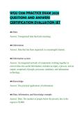 WGU C838 PRACTICE EXAM 2026  QUESTIONS AND ANSWERS  CERTIFICATION EVALUATION SET 