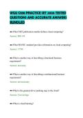 WGU C838 PRACTICE SET 2026 TESTED  QUESTIONS AND ACCURATE ANSWERS  BUNDLED